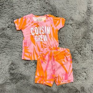 Children’s place. Two piece cousin crew set. 3-6 months